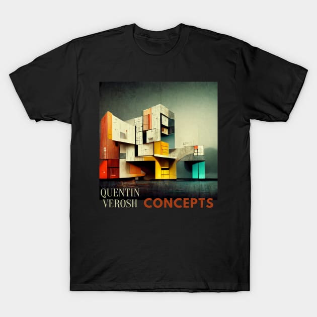 Futuristic building concept digital art T-Shirt by DarkAgeArt